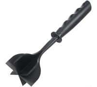 Tritatutto portatile a 6 lame per carne, verdura, frutta e insalata, con corpo in plastica ABS resistente al calore (nero)