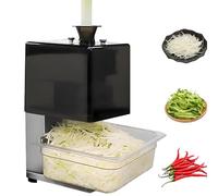 Tritaverdure Elettrico, Macchina Professionale per Affettare Cipolle Verdi, Opzioni 1,5/1,8/2,3 mm, Tritatutto per Peperoni, Cipolle, Sedano per Cucina di Ristorante 4.5mm