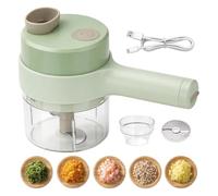 Tritaverdure Elettrico Portatile Mini Robot Da Cucina Senza Fili Accessori | Tagliaverdure Da Mano Per la Preparazione dei Pasti in Campeggio e Barbecue con Aglio Peperoni Cipolle Sedan