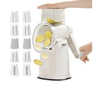 Tritaverdure | Grattugia Formaggio Rotante per Cucina | Tritatutto Alimentare Manuale A Manovella Accessori Da Cucina Per La Casa Carota Cavolo Limone Patata
