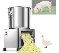 Tritaverdure in acciaio inox da 1800 W, 3500 giri/min, piccolo robot da cucina for pollame con 4 lame, produzione da 50 a 120 kg/h for aziende agricole, allevamento di bestiame, pascoli