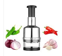 Tritaverdure, Tritacarne Pressa Cipolle Tritacarne Manuale Manuale Acciaio Inossidabile per Cucina Domestica Argento