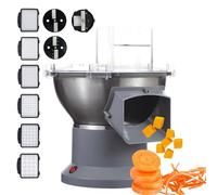 Tritaverve Elettrico, differente Commerciale e affettatore Multifunzionale per cipolle, Aglio, Carote, Patate e Frutta - Utensile da Cucina efficiente e Macchina per Il Taglio di Cibo