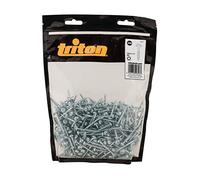 Triton 560821 Viti a Foro Tascabile in Zinco, Argento, 8 x 1-1/2-Inch, Set di 500 Pezzi