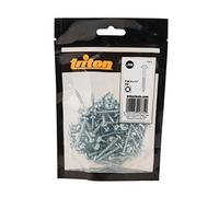 Triton 818419 - Viti a foro tascabile zincate con testa a disco e filettatura grossa, 8 x 1 1/2", confezione da 100 pezzi, multicolore