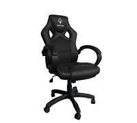 Triton A1 Sedia gaming Ergonomica e basculante, Girevole e regolabile in altezza, Schienale e seduta imbottiti, Braccioli imbottiti, Nera