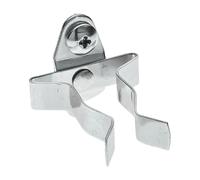 Triton Products Gancio per pannello forato con clip a molla estesa, confezione da 10, argento