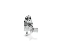 Triton Products Gancio per Pannello Forato con Clip a Molla estesa, Lega di Acciaio, Argento, Confezione da 10, unità