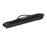 INL Multipresa elettrica 19", 14x prese IEC 320 C13 a 10A max, power indicator,