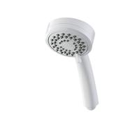 Triton - Soffione doccia a 3 spruzzi, colore: Bianco