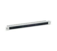 TRITON Straight-way panel 1U with brush Nero Cable entry RAB-ZP-X03-A2