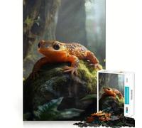 Tritone arancione nella foresta - Puzzle da 1000 pezzi per adulti - Regalo - Gioco di logica - Tempo libero - Divertimento - Qualità - Bordo - Regalo delizioso (38x26cm)