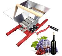 Trittatore di mele manuale, macina uva manuale 7L, acciaio inossidabile, tritatore di sidro artigianale, polpettizzatore per frutta, verdure & uva per vino.(Grape crusher)