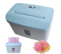 Trituratore compatto - Macchina automatica per tagliare la carta a zig zag con capacità di 7,5 l e finestra trasparente visibile per una efficiente triturazione della carta tagliata a pieghe