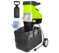 Trituratore da giardino MalTec trituratore elettrico 3500W trituratore per le...