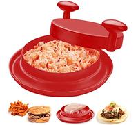 Trituratore Di Carne ShredMachine, Trituratore Di Pollo Alternative to Bear Claws, Multifunzione Attrezzo Tritacarne con Manico e Base Antiscivolo per Pollo Maiale Manzo Insalata (Red)