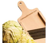 Trituratore e affettatrice per cavoli per crauti e insalata di cavolo finemente tagliati, dimensioni compatte, in legno massello, tre lame, prodotto in Polonia