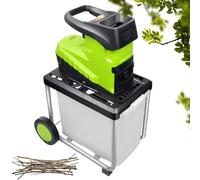 Trituratore elettrico da giardino, 2800 W, resistente cippatrice per legno, soluzione efficiente per la pulizia e il compostaggio del cortile