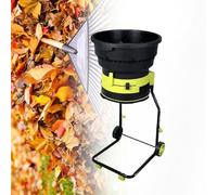 Trituratore Elettrico Per Foglie Da 2500 W, Trituratore Da Giardino Senza Lame Con Ruote E Borsa Portaoggetti,tritura Foglie Cadute, Erba Appassita E Detriti Del Giardino,A