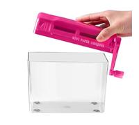 Trituratore manuale per carta, portatile, per carte di credito, strumento da taglio per documenti, note, ricevute, banconote, carte di credito, sicurezza, studenti, insegnanti, adulti