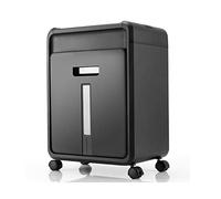 Trituratore per carta da 12 fogli, per CD e carte di credito, resistente, per casa, ufficio, ufficio, con sistema a prova di inceppamento, cestino da 26 l, nero