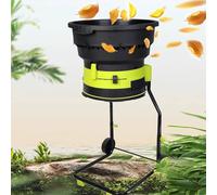 Trituratore per Compost da 2500 W, Trituratore Portatile da Giardino Senza Lame con Ruote, Cippatori da 8000 Giri/Min con Diametro Imbuto 54 Cm, per Foglie da Giardino, Compost