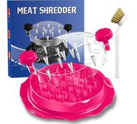 Trituratore per pollo, grande, con spazzola, tritacarne visibile, con base antiscivolo, manico ergonomico, senza BPA, adatto per maiale, manzo e pollo