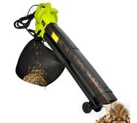 Trituratore sottovuoto per foglie, 3000 W, 3 in 1, con sacchetto di raccolta da 40 l, rapporto di triturazione 16:1, potente collettore di foglie da giardino per la cura del prato e la manutenzione