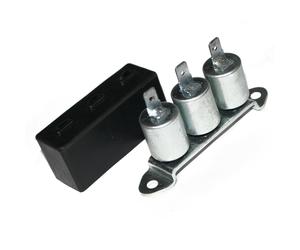 Triumper Doppio Condensatore Confezione + Cover & Supporto Per Norton BSA A50