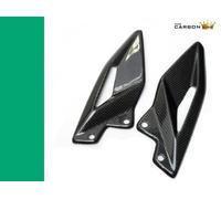 Triumph 765Rs Street Triple Carbon Heel Guards In Plain Gloss Weave Fibre 2017