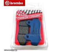 TRIUMPH 865 SPEEDMASTER 2015 pastiglie freno posteriori CC BREMBO Carbon cera...