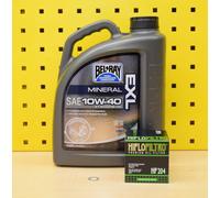 Triumph 865 Thruxton Olio Filtro 07-13 Belray Exl 10w40 Minerale Motore