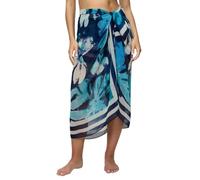 Triumph Beach Mywear Pareo Swimwear Cover Up, Multicolore (Turchese - Dark Combination), Taglia Unica Donna