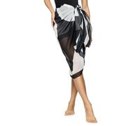 Triumph Beach Mywear Pareo Swimwear Cover Up, White-Dark Combination, Taglia Unica Donna
