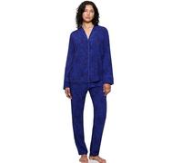 Triumph Boyfriend Fit PW 03 Pajama Top, Blu-Dark Combination, 50 Donna