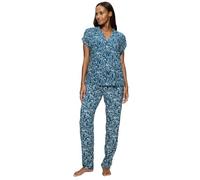 Triumph Boyfriend Fit PW X Set Pajama, Sea Blue Light Combination, 48 Donna