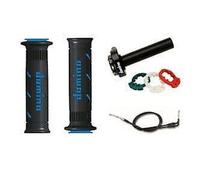 Triumph Daytona 675 Domino XM2 Rapido Azione Acceleratore con Nero/Blu Manopole