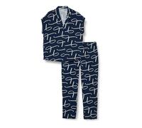 Triumph Donna Boyfriend Fit PW 01, Pajama set, BLUE - DARK COMBINATION, 44