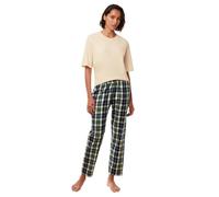 Triumph Donna Mix & Match Tapered Trouser Flannel 01 X, Blue Combination, 52