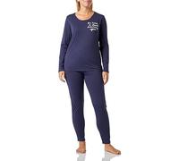 TRIUMPH Pigiama genziana / bianco, Taglia XXL