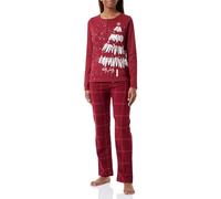 Triumph Donna Winter Moments PK Buttons X, Pajama Set, Red - Light Combination, 42