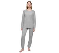 Triumph Endless Comfort PK 01 LSL Pajama Top, Grigio Scuro mélange, 48 Donna