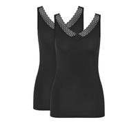 Triumph Feel of Modal Tank Top 2p Maglietta Intima, Nero, XL (Pacco da 2) Donna