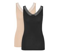 Triumph Feel of Modal Tank Top C2p Maglietta Intima, Nero, M (Pacco da 2) Donna
