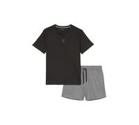 Triumph International GmbH Mix N Match Cotton Pyjama Set Short Pigiama, Nero e Grigio, L Uomo