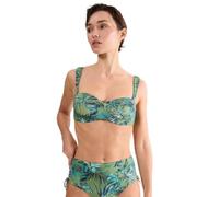Triumph O- Summer Allure DP Pt Bikini Top, Verde - Dark Combination, 42 / E Donna
