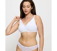 TRIUMPH reggiseno senza ferretto AMOURETTE 300N pizzo elasticiz BIANCO coppe BCD