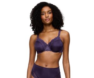 Triumph - Reggiseno minimizzatore da Donna Ladyform, Coppe Sagomate, Design in Pizzo, Spalline Larghe e morbide, Royal Viola, 3D