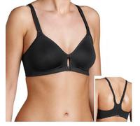 TRIUMPH reggiseno senza ferretto TRIACTION FITNESS F aperto davanti NERO coppeBC