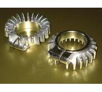 Triumph Scarico Testa a Pinna Morsetti T90 T100 Set 1 5/8 " 70-4947 Collettore